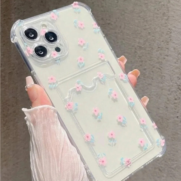 Accessories - ⚠️Clearance🌟iPhone 13/Pro/Pro Max Floral Phone Case With Card Holder